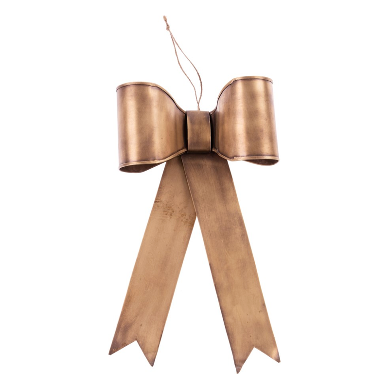 Brass Bow Ornament, Large