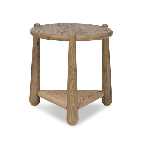 Salvador End Table in Aged Smoked Oak