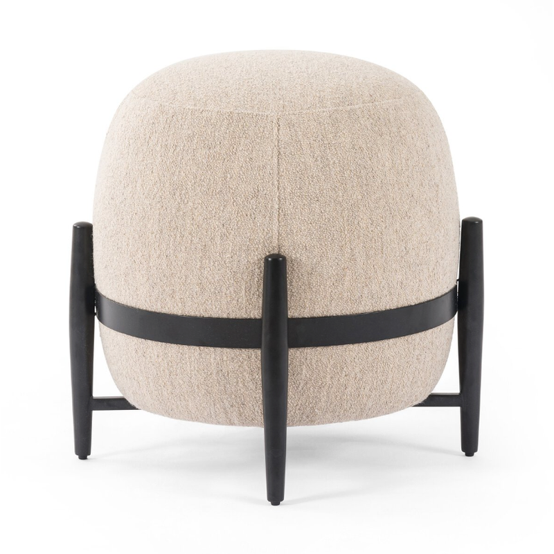 Sia Ottoman in Athena Taupe