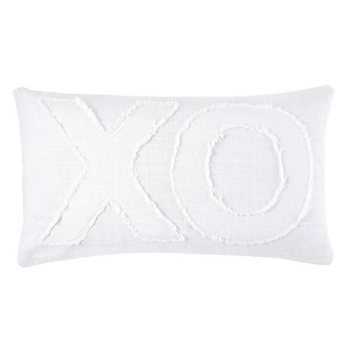 XO Lumbar Cushion 22" x 12" White