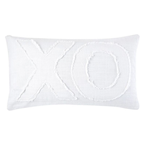 XO Lumbar Cushion 22" x 12" White