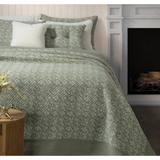 Maggie Green Flowered Quilt
