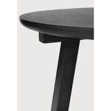Tripod Side Table in Oak Black