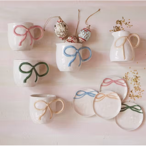 Stoneware Creamer with Bow Handle