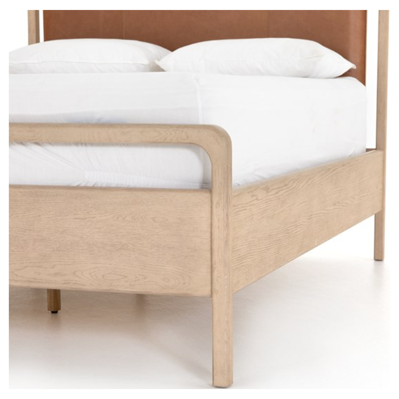 Rosedale Bed in Yucca Oak Veneer & Chaps Sand