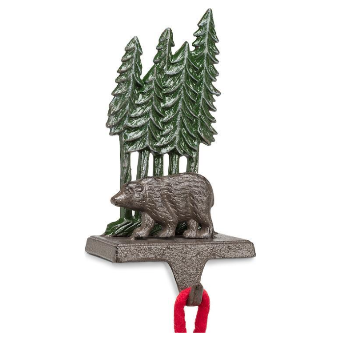 Bear in Forest Stocking Holder