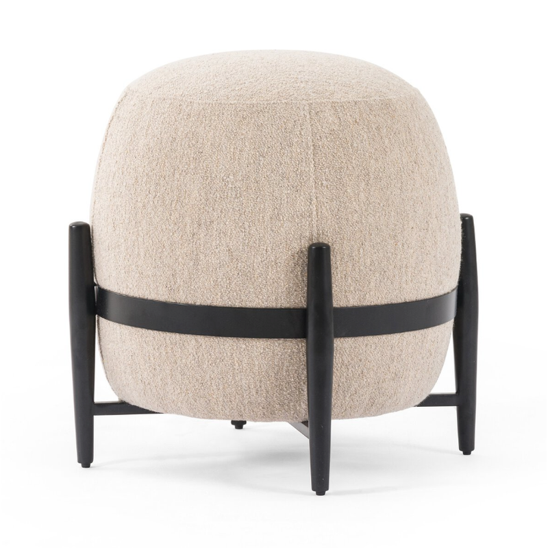 Sia Ottoman in Athena Taupe