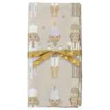 Nutcracker Napkin in Metallic