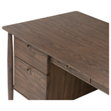 Markia Executive Desk in Aged Oak Veneer