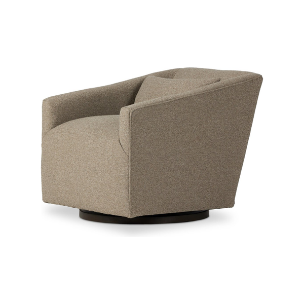 York Swivel Chair in Weslie Feather