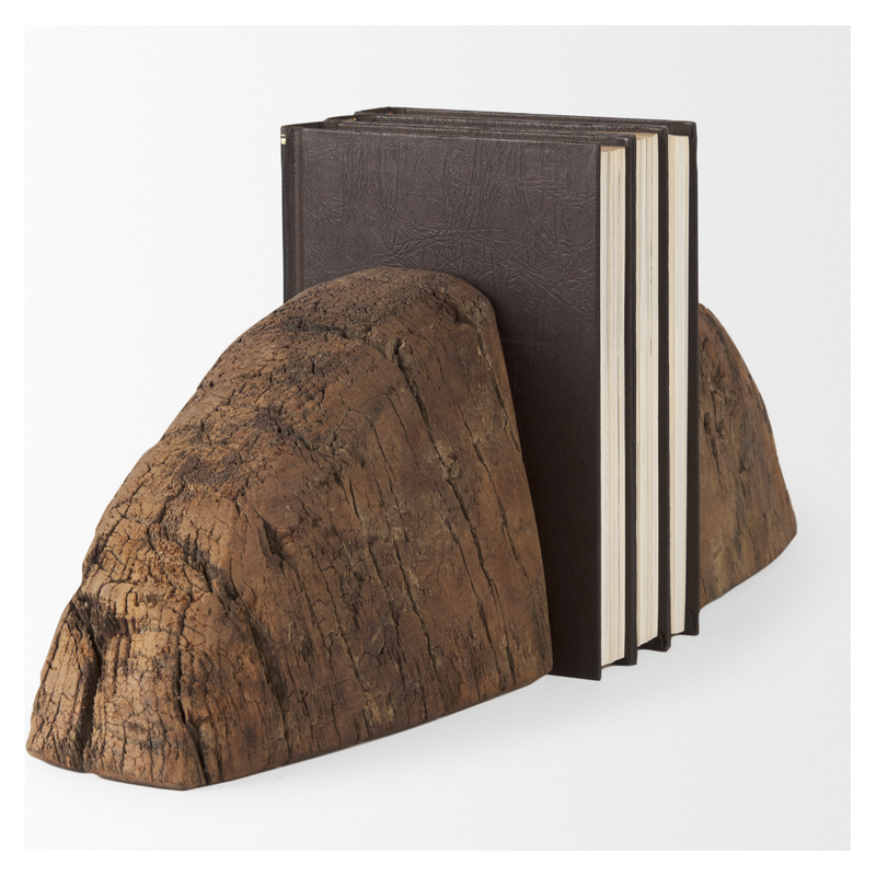 Incana Handmade Reclaimed Wooden Bookends