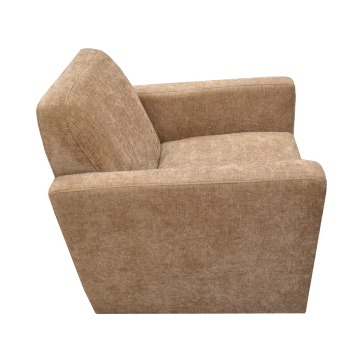 Cooper Swivel Club Chair - Latte Chanile