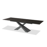 Century Extension Dining Table in Noir Desir