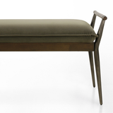 Charlotte Bench in Modern Velvet Loden