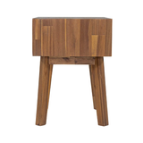 Gia 1 Drawer Nightstand in Warm Pecan