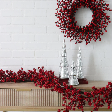 Berry Garland in Red