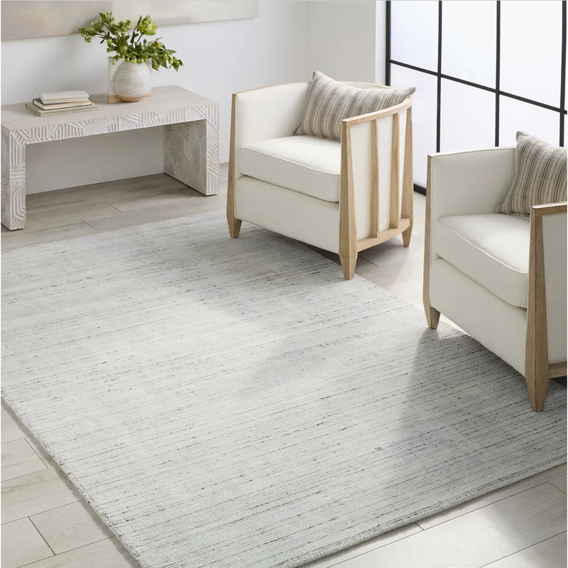 Aiya Mona Rug in Light Gray/Sharkskin