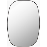 Aranya Curved Mirror in Matte Black