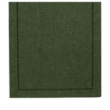 Hemstitch Table Runnern | Forest