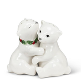 Hugging Polar Bear Cub Salt & Pepper
