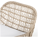 Bandera Outdoor Woven Club Chair in Vintage White (With Cushion)