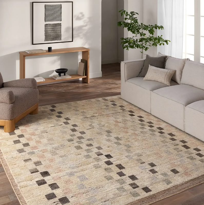 Kazben Ituri Rug in Angora/Caribou