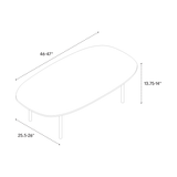 River Oval Coffee Table in Oak