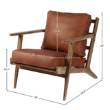 Junior Arm Chair - Saddle Brown