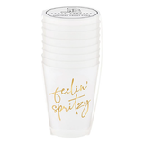 Feelin' Spritzy - Gold Frost Cup - Set of 8