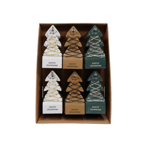LED String Lights on Tree Cards