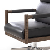 Kiano Desk Chair in Bosa Black