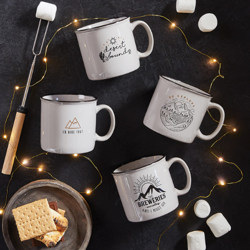 Go Explore - Grey Campfire Mug