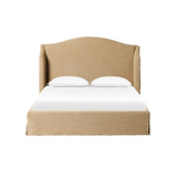 Meryl Slipcover King Bed in Broadway Canvas