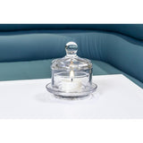 Dome Covered Glass Dish