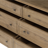 Maggie 6 Drawer Dresser in Aged Smoked Oak