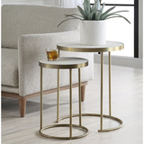 Aragon Nesting Tables - White - Set of 2