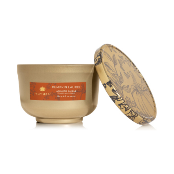 Pumpkin Laurel Tin Candle