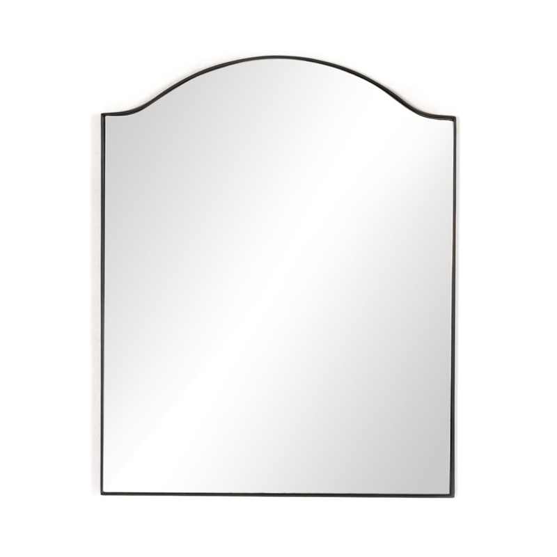 Jacques Small Mirror in Gunmetal