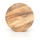Hudson Round End Table In Spalted Primavera