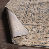 Patterned Silence Rug in Midnight Navy