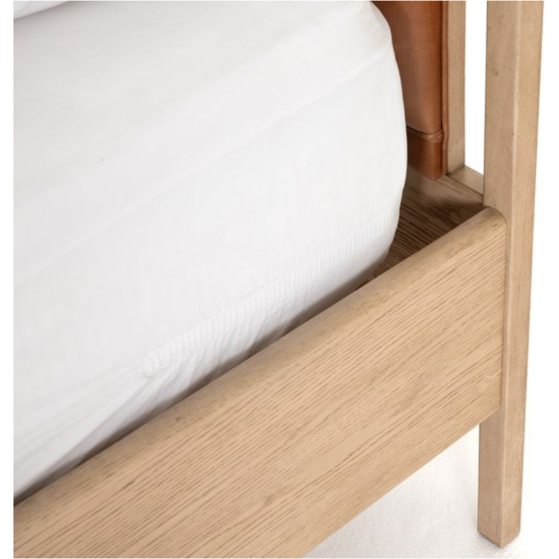 Rosedale Bed in Yucca Oak Veneer & Chaps Sand