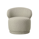 Rollo Club Chair in Twill Ivory