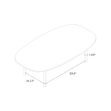 River Oval Coffee Table in Oak
