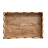 Scallop Wood Tray