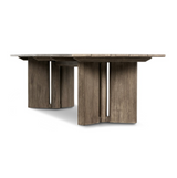 Huxley Outdoor Dining Table in Stained Aged Grey