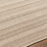 Eagean Outdoor Rug in Light Tan/Stripe