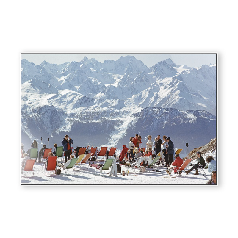 Lounging In Verbier by Slim Aarons