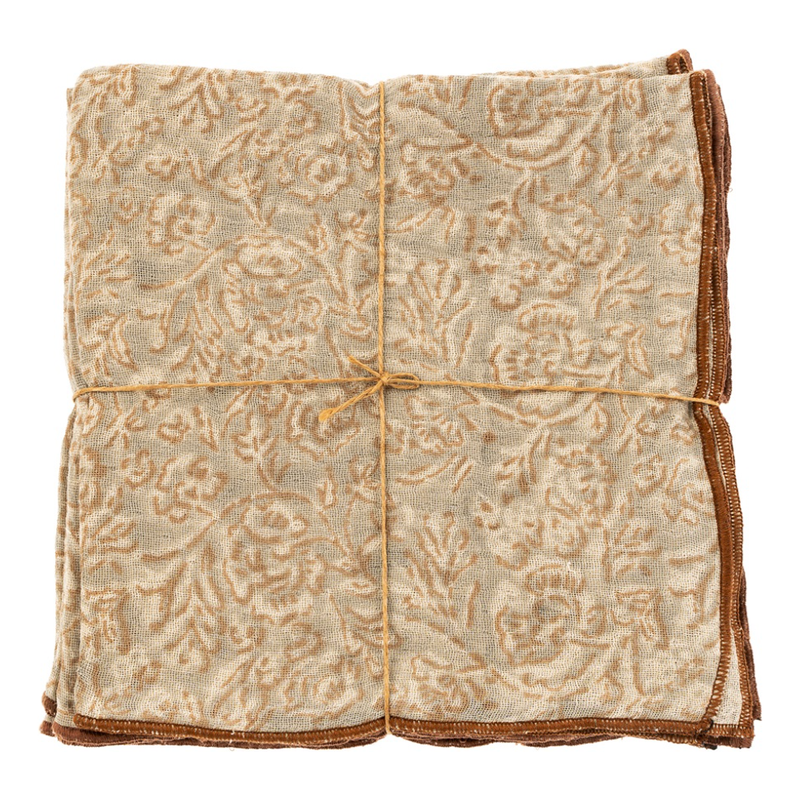 Saanvi Block Print Napkins S/4