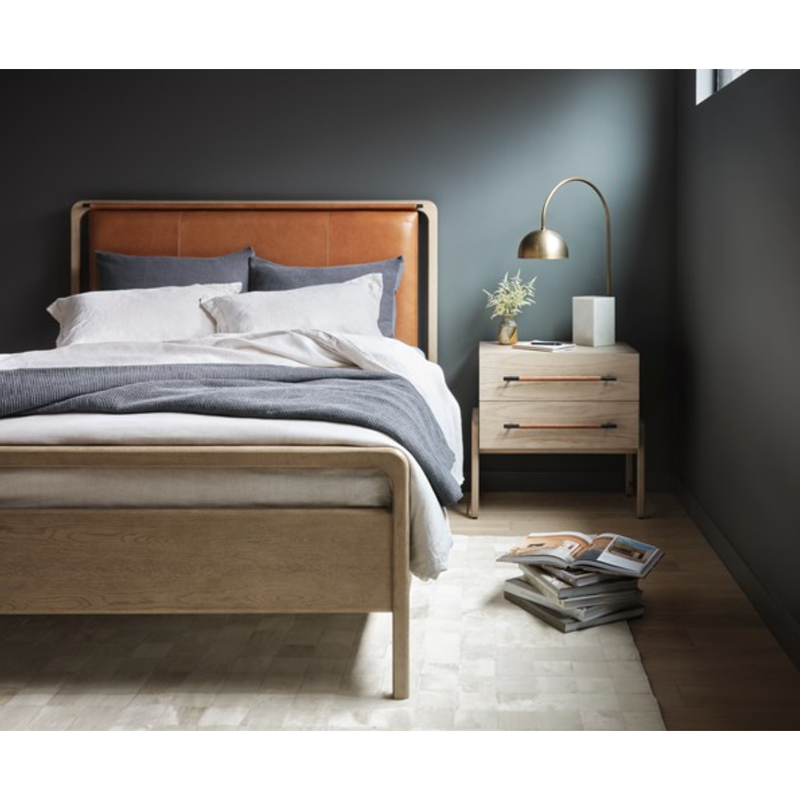 Rosedale Bed in Yucca Oak Veneer & Chaps Sand