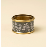 Arbor Enameled Napkin Ring, Green